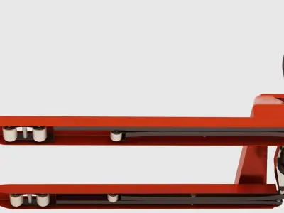 Manual pneumatic loader Low-poly 3D model