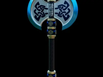 Fantasy Axe 3D model get
