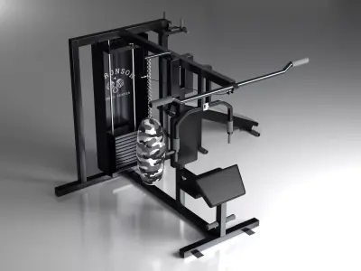 Multi Function Gym Machine Free 3D model
