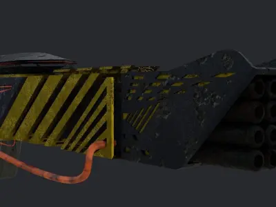 Sci-fi gun Free low-poly 3D model order
