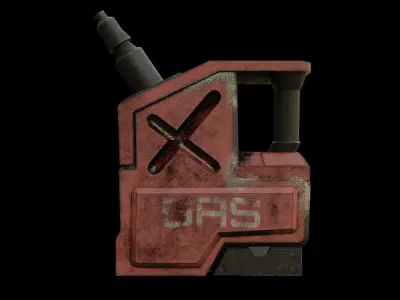 Gas Can Low-poly 3D model buy