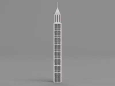 Paper Skyscraper V12 Low-poly 3D model