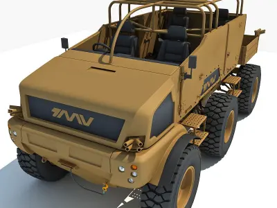 Yellow TMV tank 3D model
