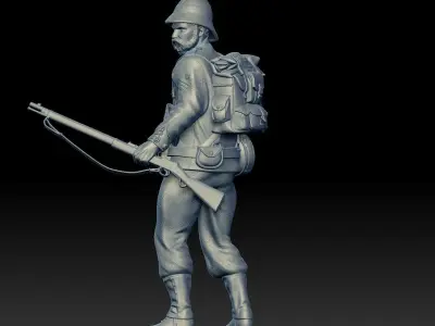 XIX CENTURY BRITISH SOLDIER 3D print model
