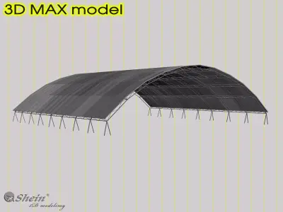Aircraft helling Low-poly 3D model