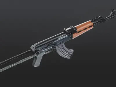 M70 Assault Rifle Low-poly 3D model
