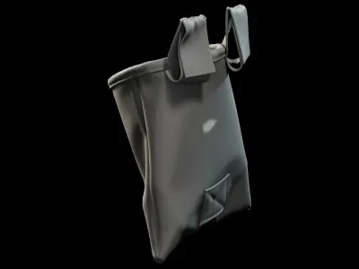 Marvelous Designer Empty Mags Pouch 3D model