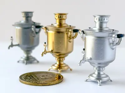 Samovar Vintage Fire Pot 3D print model