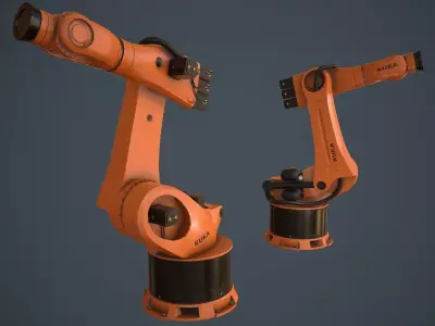 Kuka robot Low-poly 3D model