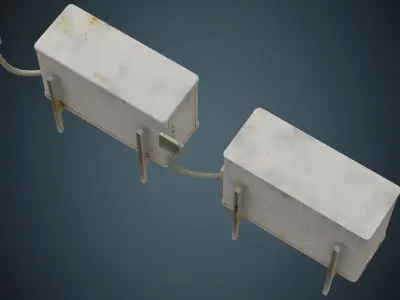 Air Conditioner 6D Low-poly 3D model