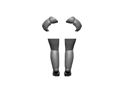 legs arms man doll 3D print model purchase