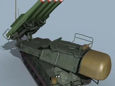 SA-11 Gadfly/SA-17 Grizzly TELAR 3D model