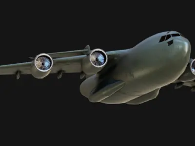 C-17 Globemaster III Low-poly 3D model
