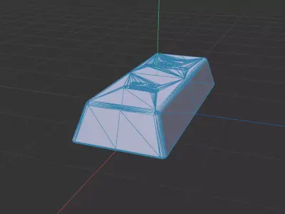 Gold Bar 3D Model  Free 3D model