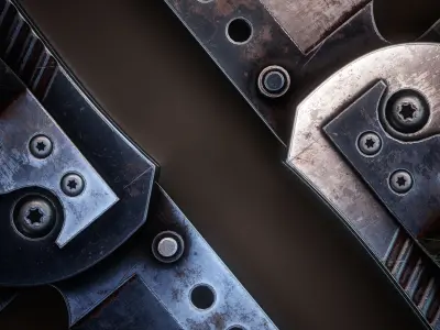 Tactical Folding Knife Real-Time Asset Low-poly 3D model