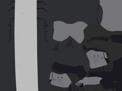 Cyberpunk Sword Low-poly 3D model