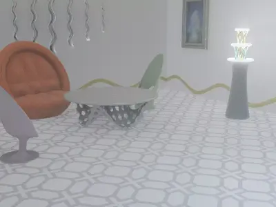 Science Fiction Futuristic Interior 3D model