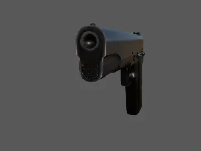 Modern Pistol 4 Low-poly 3D model