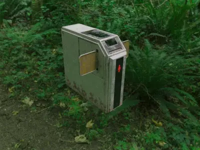 Ticket Barrier - Also with Element3D version Free 3D model