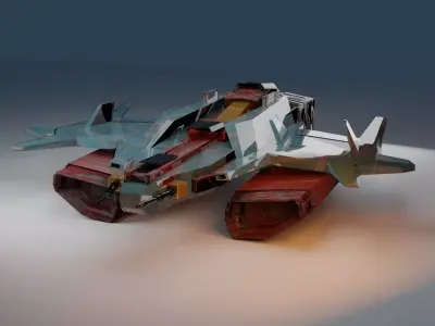 spaceship Free 3D model get