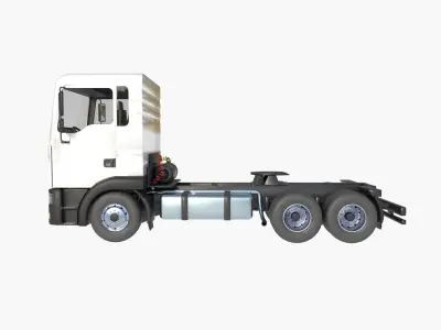 3-axle truck tractor 3D model purchase