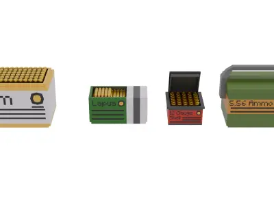 Crates Ammo Box 3D model