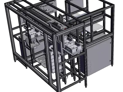 Destacking machine 3D model