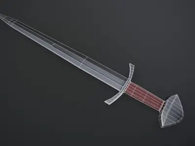 Arming Sword Low-poly 3D model purchase