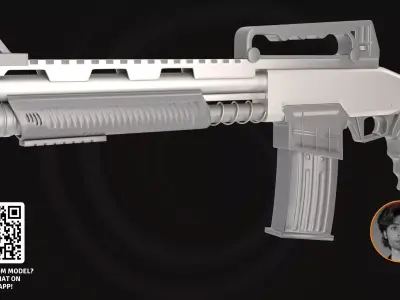 Vanguard Tactical Carbine - Special Ops Compact Assault Rifle 3D model