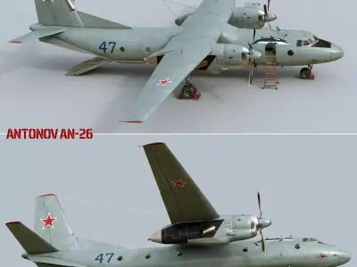 Antonov An-26 3D model buy