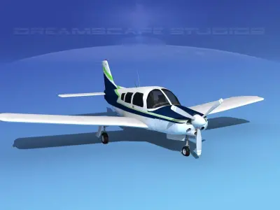Piper Turbo Arrow 240 V11 3D model