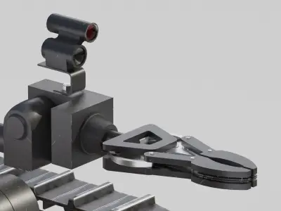 Bomb disposal EOD wheelbarrow robot 3D model