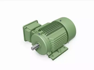80 B3 Left IEC electric motor - 3D CAD model 3D model