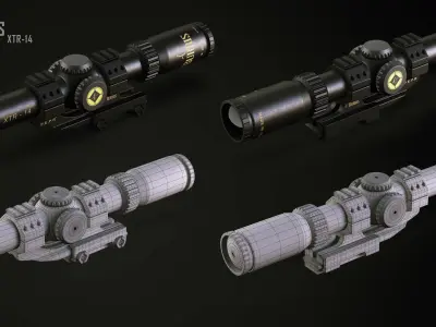 Various sighting scope 3D model