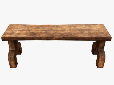 Medieval Rustic Low-poly 3D model