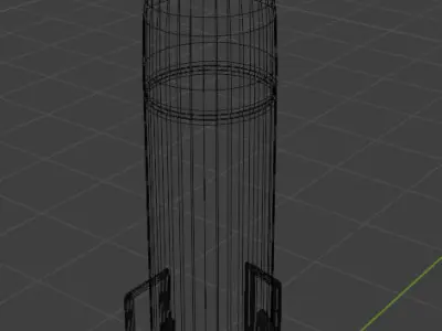 Nuclearbomb Low-poly 3D model