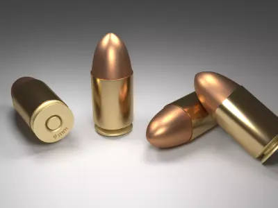 Bullet 3D model Game-ready 3D model