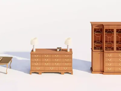 Neoclassical Furniture Set for High End Interiors 3D model