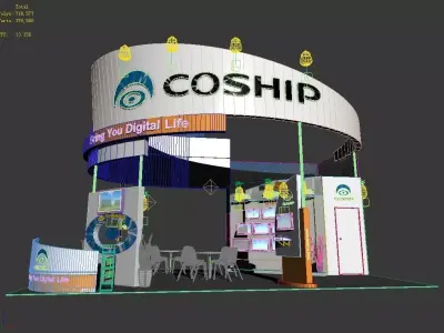 Exhibition - Area - 6X9-3DMAX2009-04 3D model