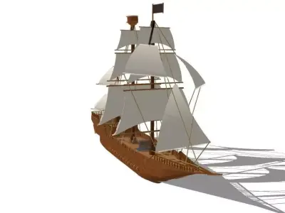 old ship  Free 3D model