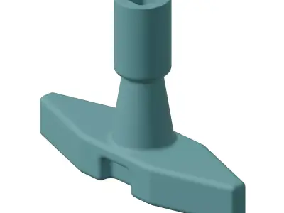Plastic Industrial Drum Key Toy 3D model