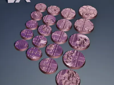 HD Base Set 25 - Circuit Panels 3D print model