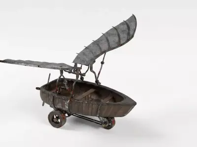 Flying Boat Low-poly 3D model purchase
