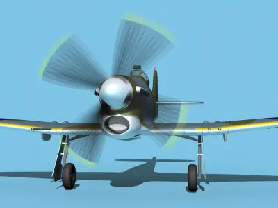 Hawker Hawker Tempest MK1 V02 3D model