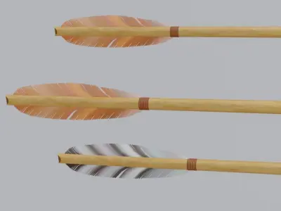 Arrow Archery weapon-3d Model Low-poly 3D model
