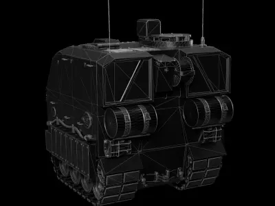 Blockanger II - Main Battle Tank Low-poly 3D model