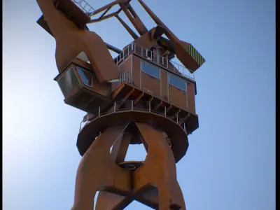 Crane Low-poly 3D model order