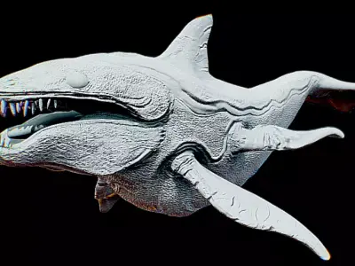 MONSTER FISH Low-poly 3D model