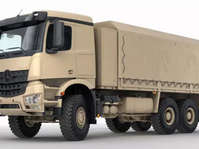 Mercedes Army Truck 6X6 3D model
