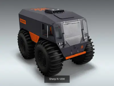 Sherp Collection bulldozer 3D Model Pack